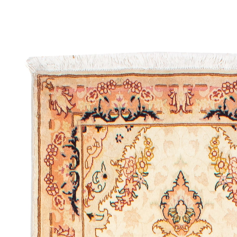 Alfombra de pasillo Alfombra Persa - Tabriz - Real - 306 x 74 cm - beige