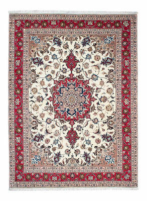 Alfombra Persa - Tabriz - Real - 212 x 154 cm - beige