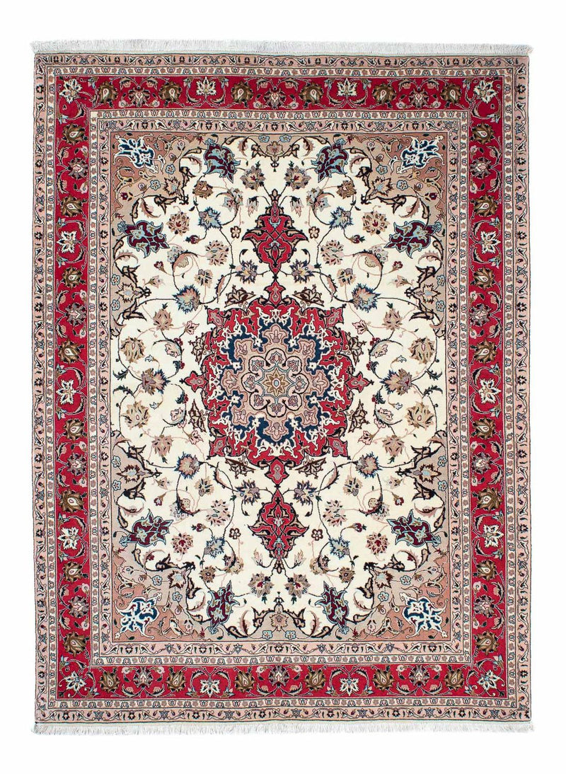 Alfombra Persa - Tabriz - Real - 212 x 154 cm - beige