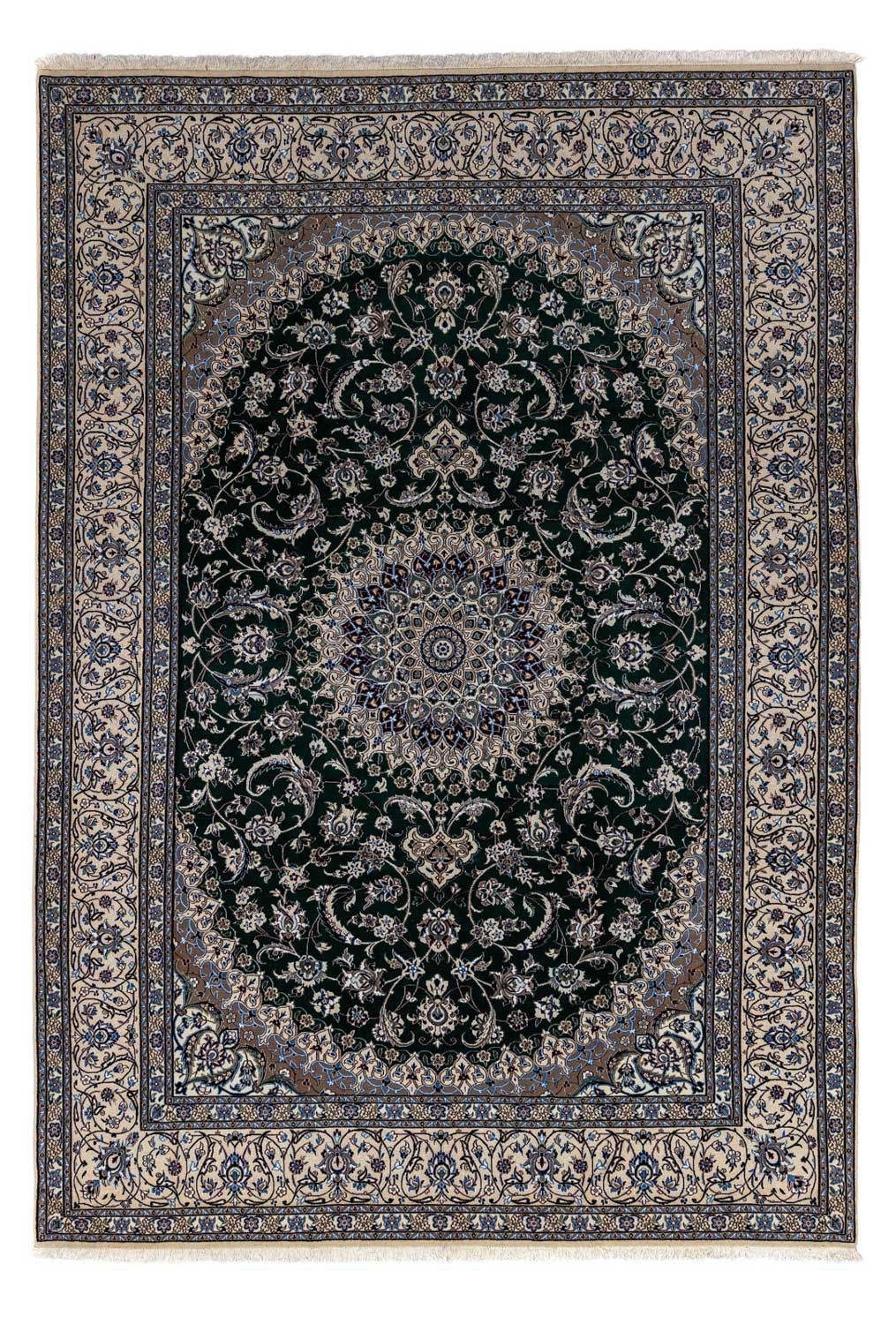 Alfombra persa - Ghom - 352 x 241 cm - negro
