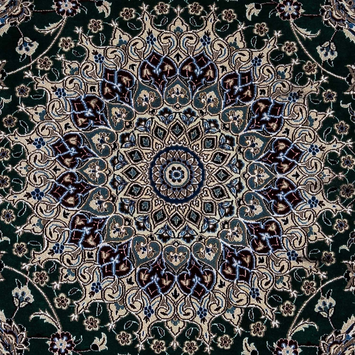 Alfombra persa - Ghom - 352 x 241 cm - negro