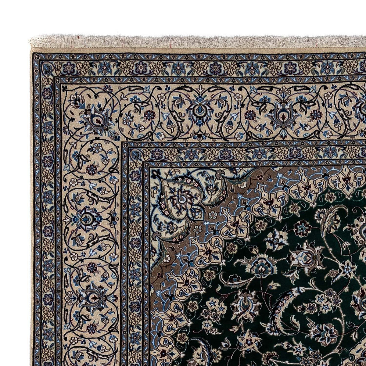 Alfombra persa - Ghom - 352 x 241 cm - negro