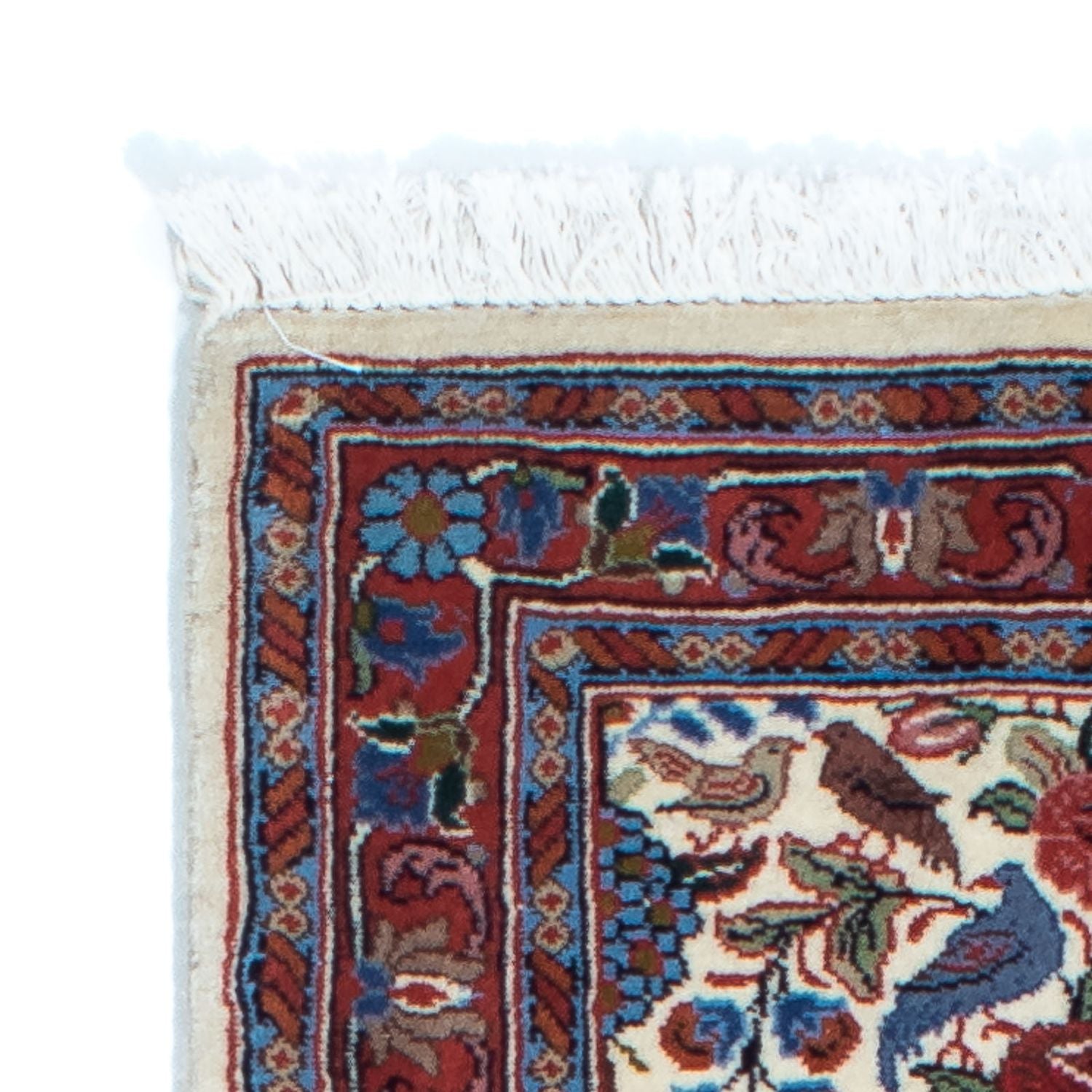 Alfombra de pasillo Alfombra persa - Ghom - 160 x 49 cm - beige