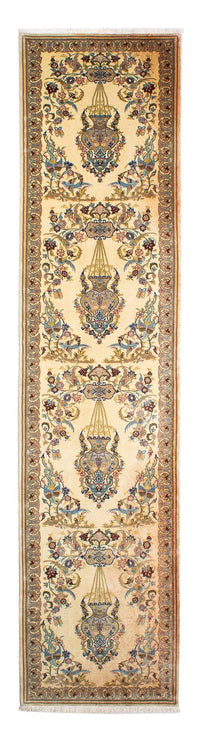 Alfombra de pasillo Alfombra persa - Real - 292 x 70 cm - beige