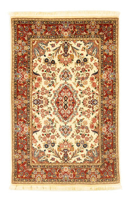 Alfombra persa - Ghom - 164 x 105 cm - beige