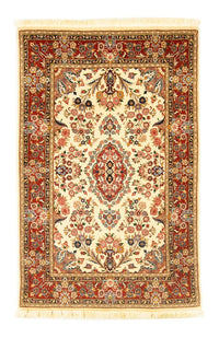 Alfombra persa - Ghom - 164 x 105 cm - beige