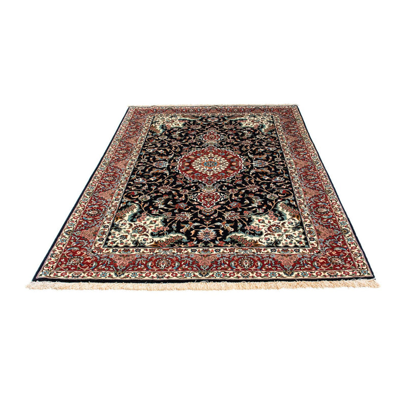 Alfombra persa - Ghom - 213 x 141 cm - azul oscuro