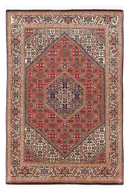 Alfombra persa - Bidjar - 154 x 106 cm - rojo