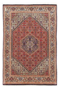 Alfombra persa - Bidjar - 154 x 106 cm - rojo