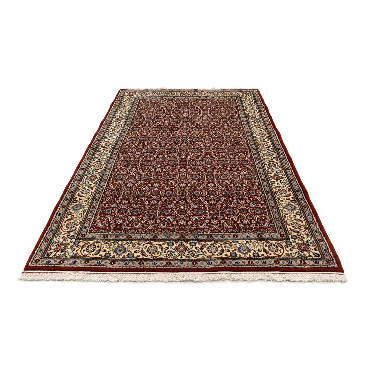 Alfombra persa - Clásica - 237 x 136 cm - rojo oscuro