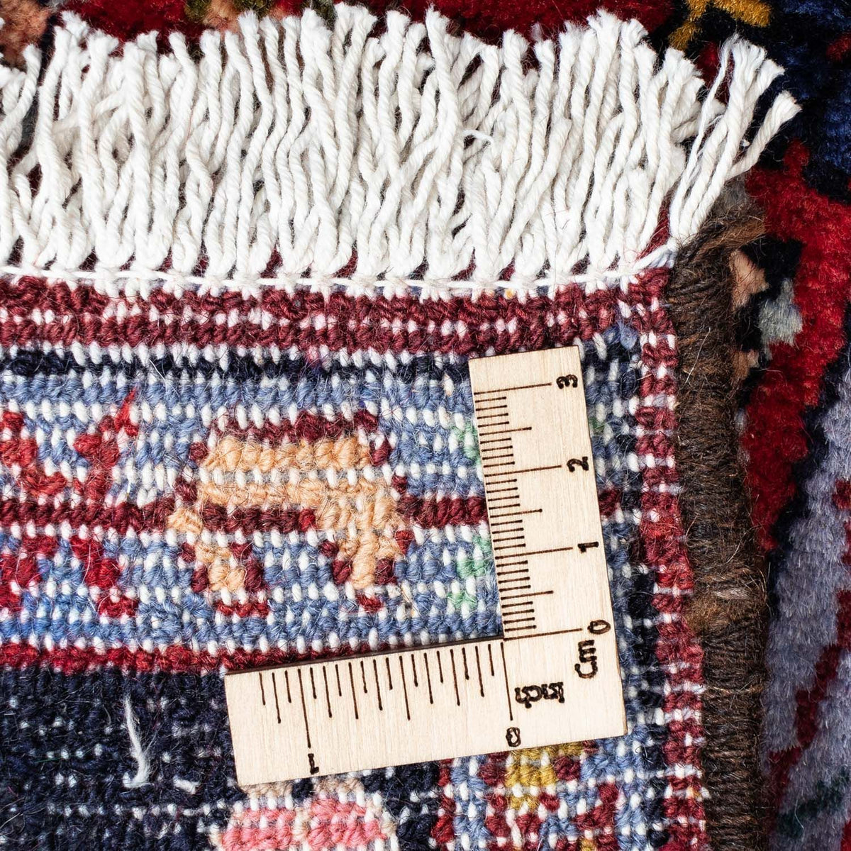 Alfombra persa - Nómada - 130 x 83 cm - rojo oscuro