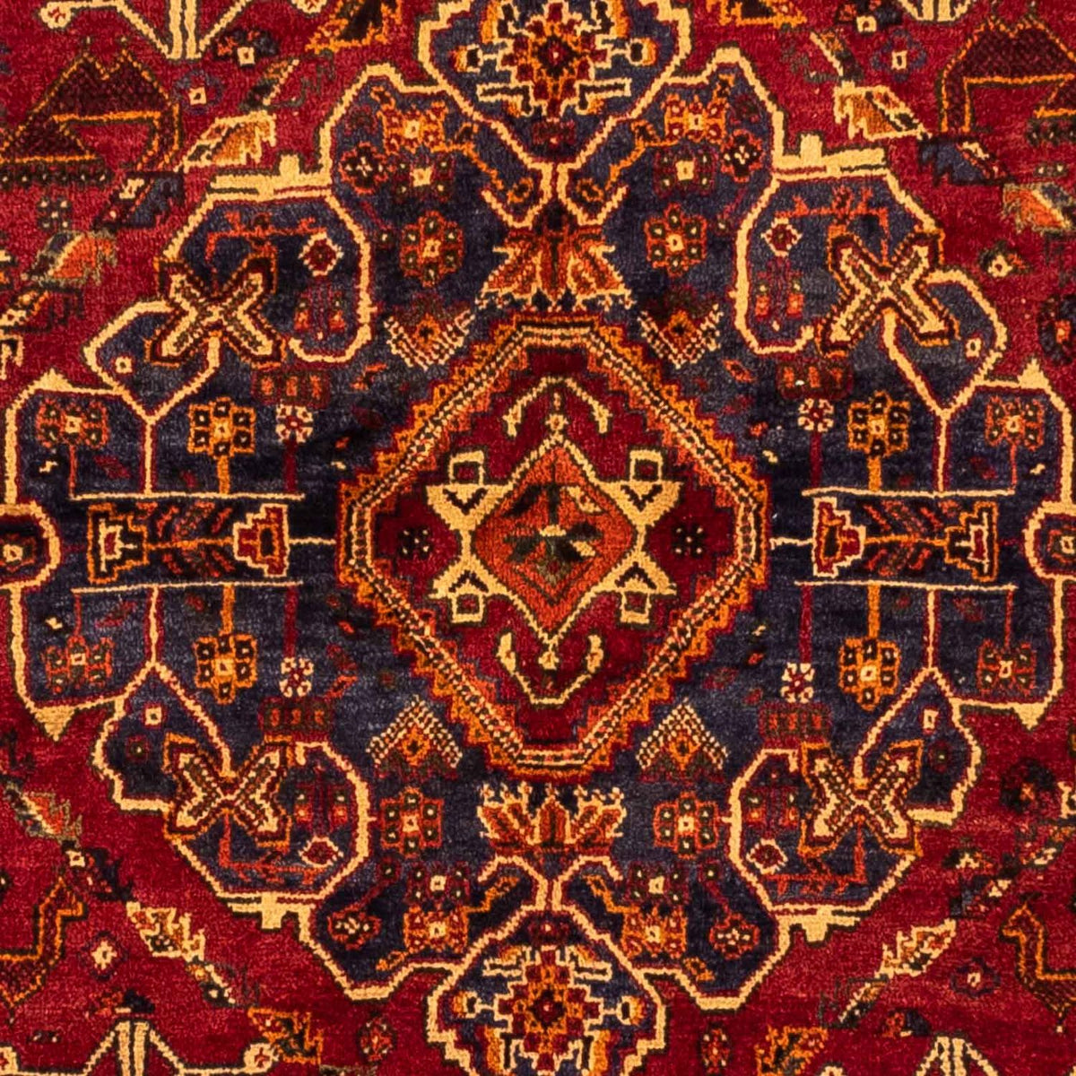 Alfombra persa - Nómada - 270 x 163 cm - rojo oscuro