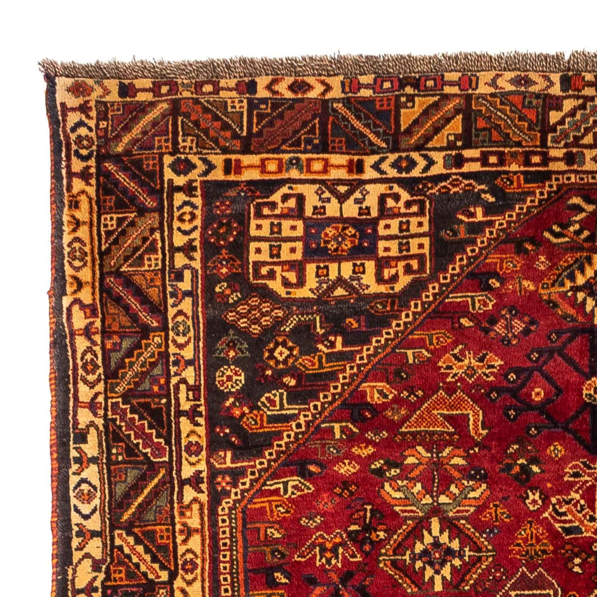 Alfombra persa - Nómada - 270 x 163 cm - rojo oscuro