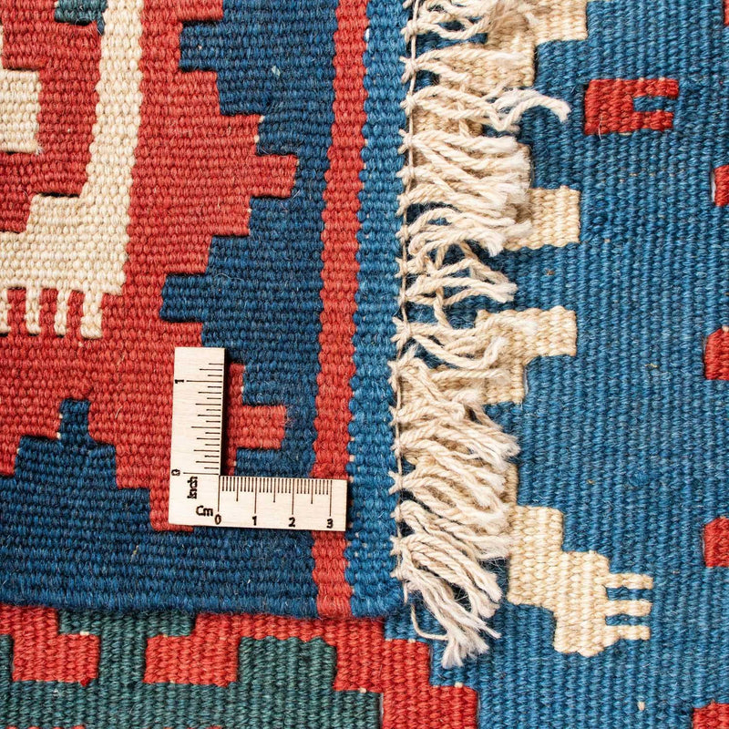Alfombra Kelim - Oriental - 188 x 122 cm - azul
