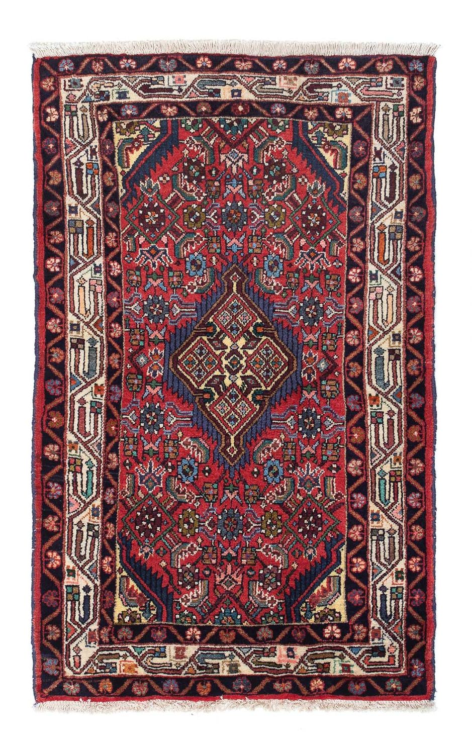 Alfombra persa - Nómada - 122 x 80 cm - rojo