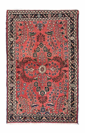 Alfombra persa - Nómada - 123 x 77 cm - rojo claro