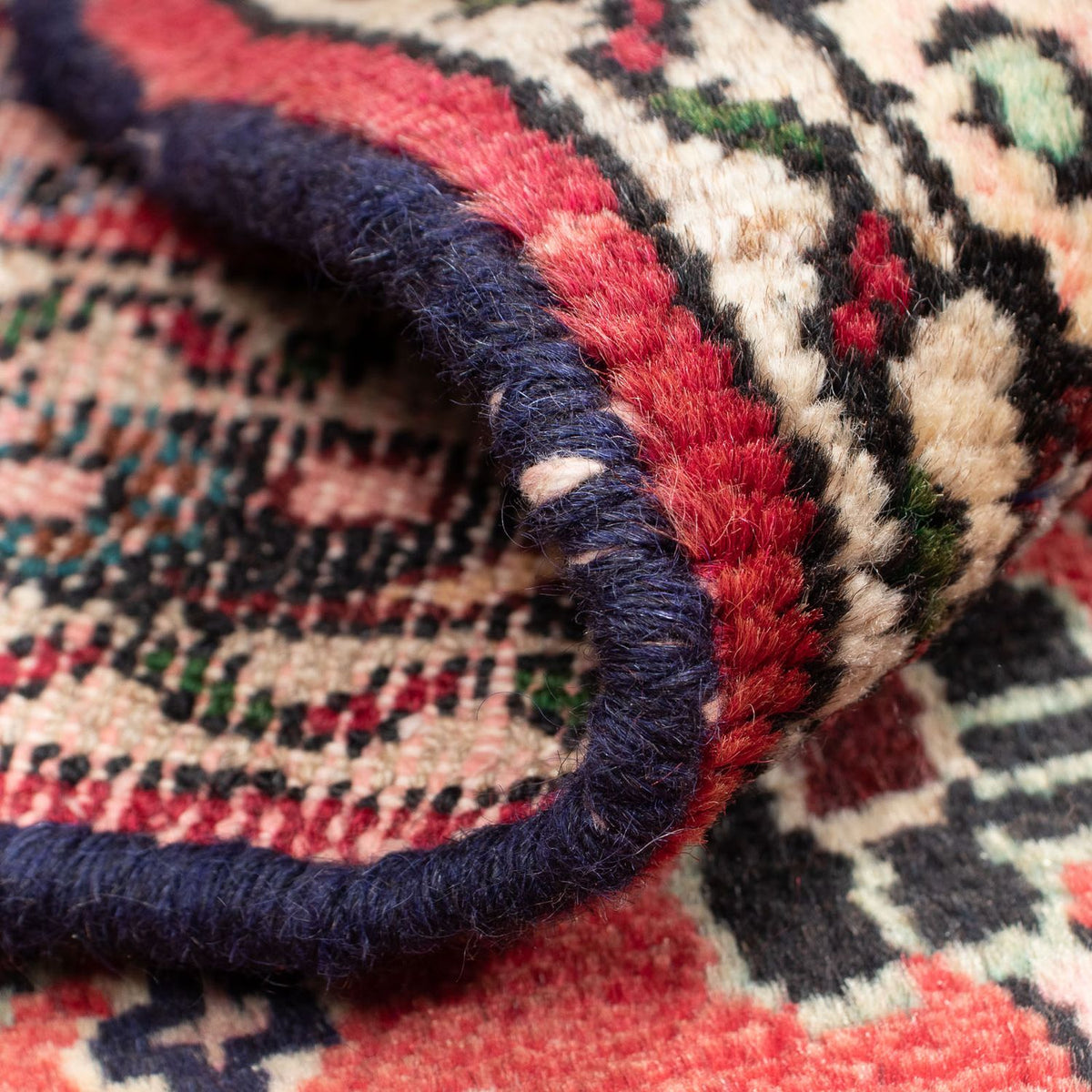 Alfombra persa - Nómada - 123 x 77 cm - rojo claro