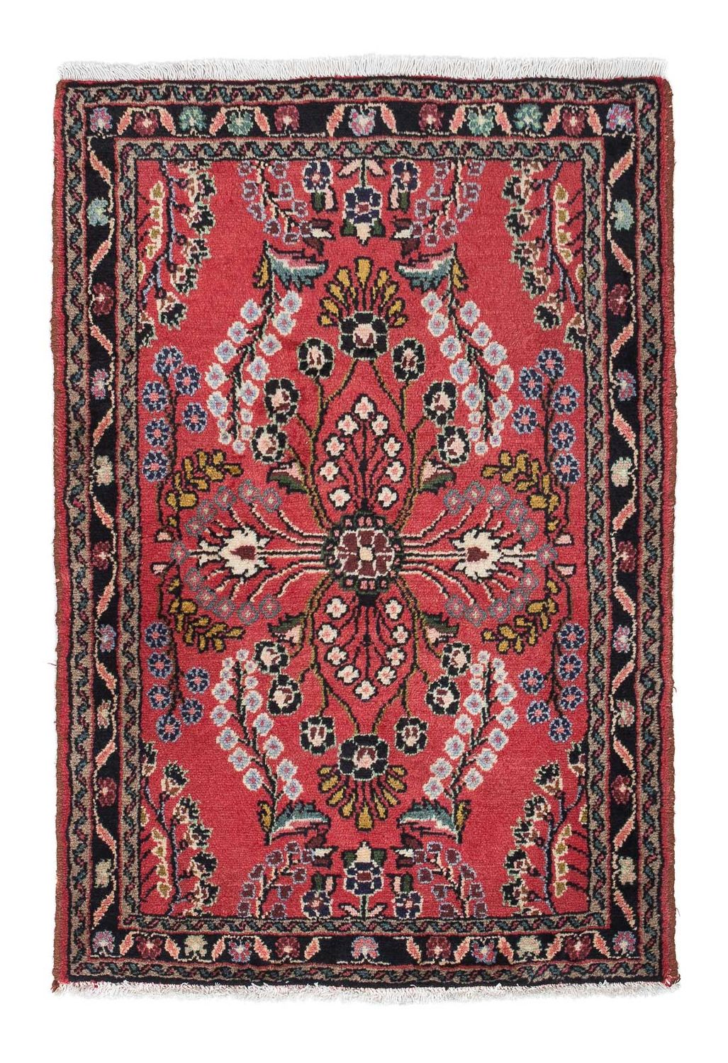 Alfombra persa - Nómada - 120 x 81 cm - rojo