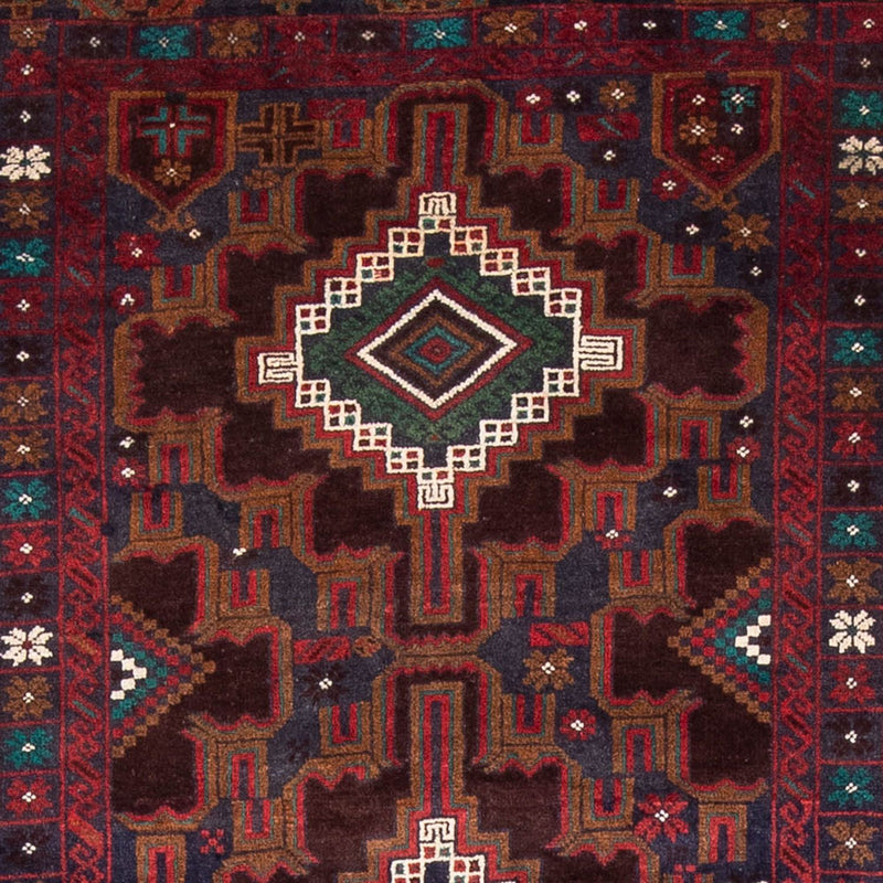 Alfombra de pasillo Alfombra Belutsch - 194 x 105 cm - óxido