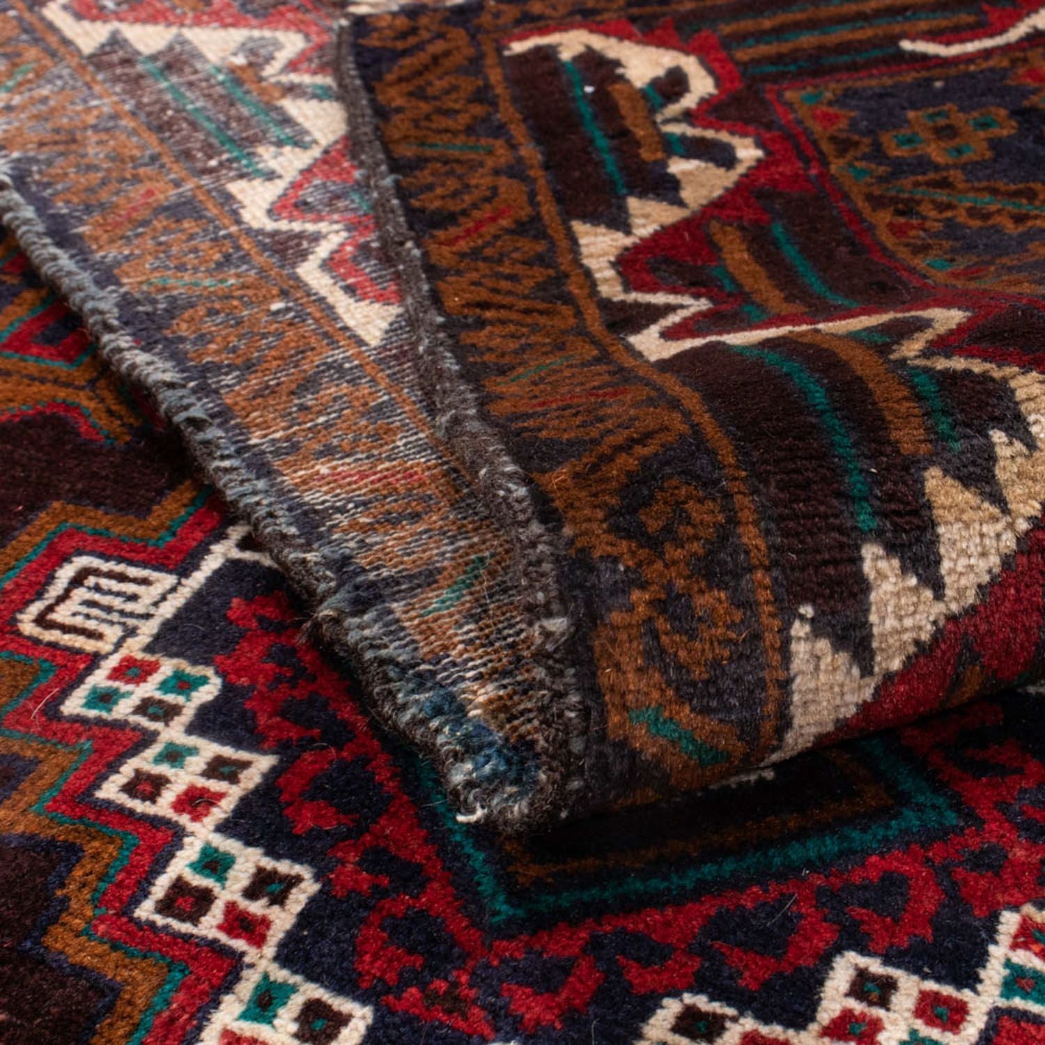 Alfombra de pasillo Alfombra Belutsch - 194 x 105 cm - óxido