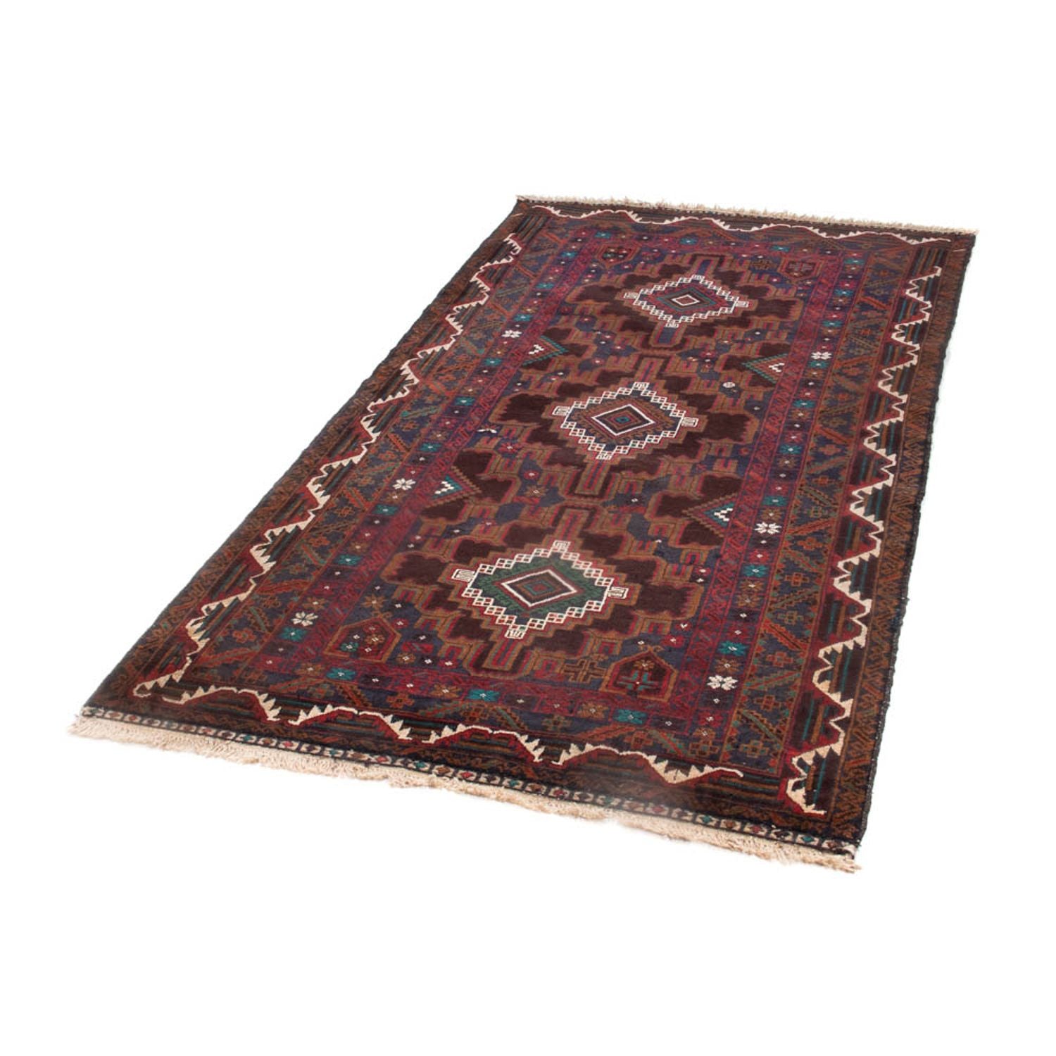 Alfombra de pasillo Alfombra Belutsch - 194 x 105 cm - óxido