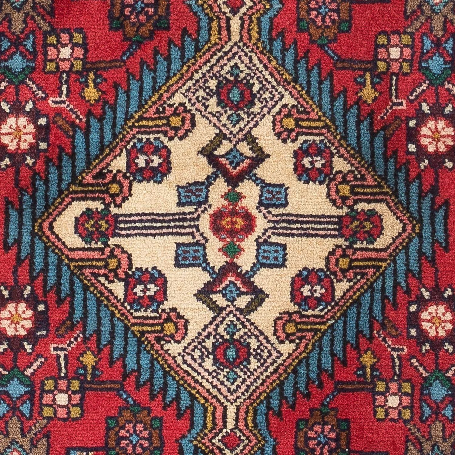 Alfombra persa - Nómada - 126 x 87 cm - rojo
