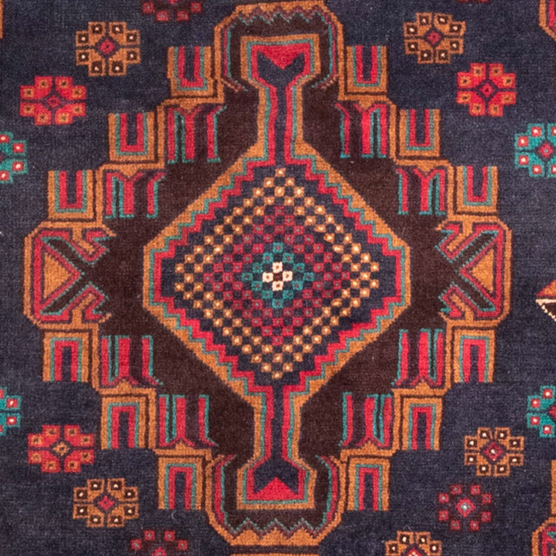 Alfombra de pasillo Alfombra Belutsch - 194 x 108 cm - rojo oscuro