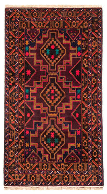 Alfombra de pasillo Alfombra Belutsch - 193 x 106 cm - azul oscuro