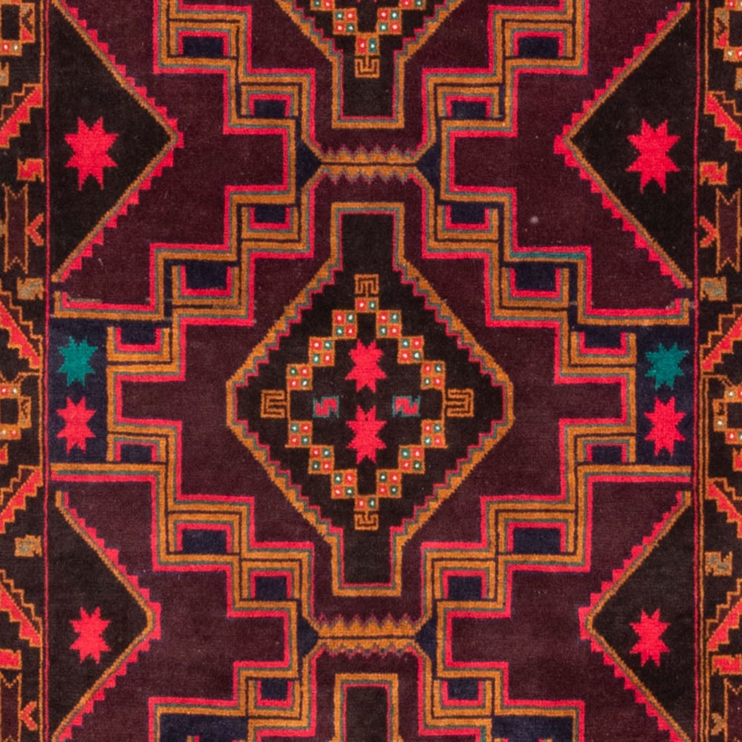 Alfombra de pasillo Alfombra Belutsch - 193 x 106 cm - azul oscuro
