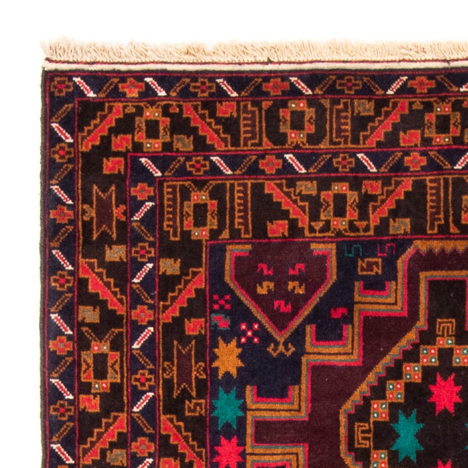 Alfombra de pasillo Alfombra Belutsch - 193 x 106 cm - azul oscuro
