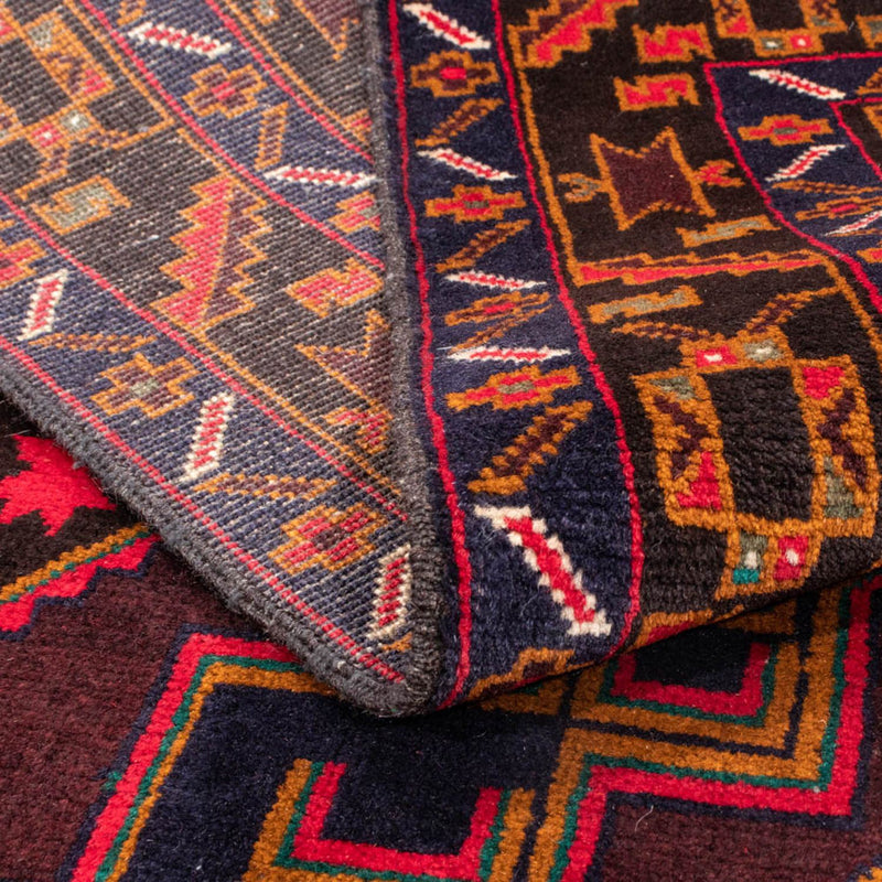 Alfombra de pasillo Alfombra Belutsch - 193 x 106 cm - azul oscuro