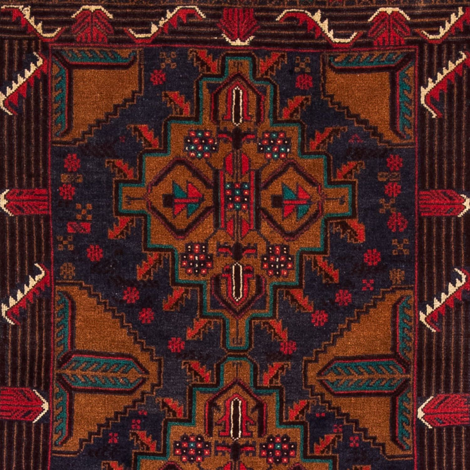 Alfombra de pasillo Alfombra Belutsch - 184 x 110 cm - multicolor