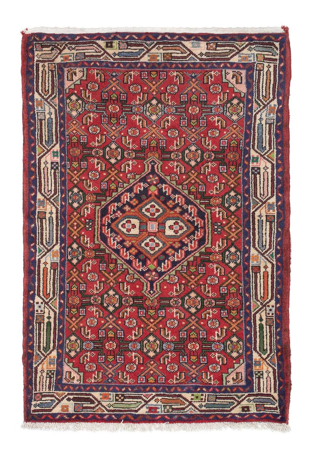 Alfombra persa - Nómada - 120 x 79 cm - rojo