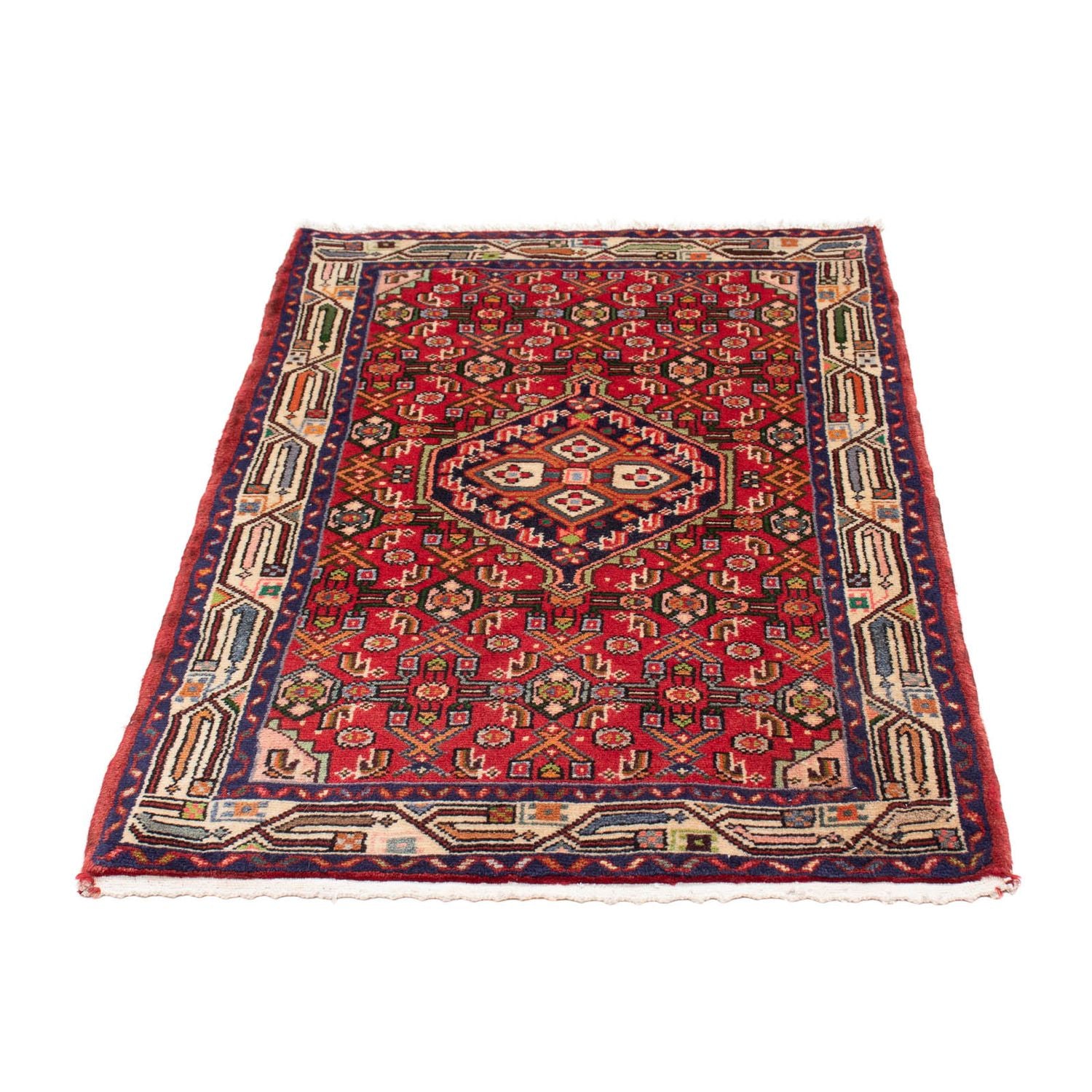 Alfombra persa - Nómada - 120 x 79 cm - rojo