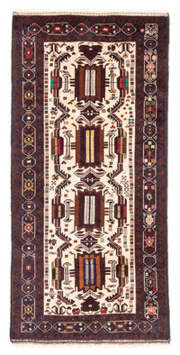 Alfombra de pasillo Alfombra Belutsch - 207 x 100 cm - beige