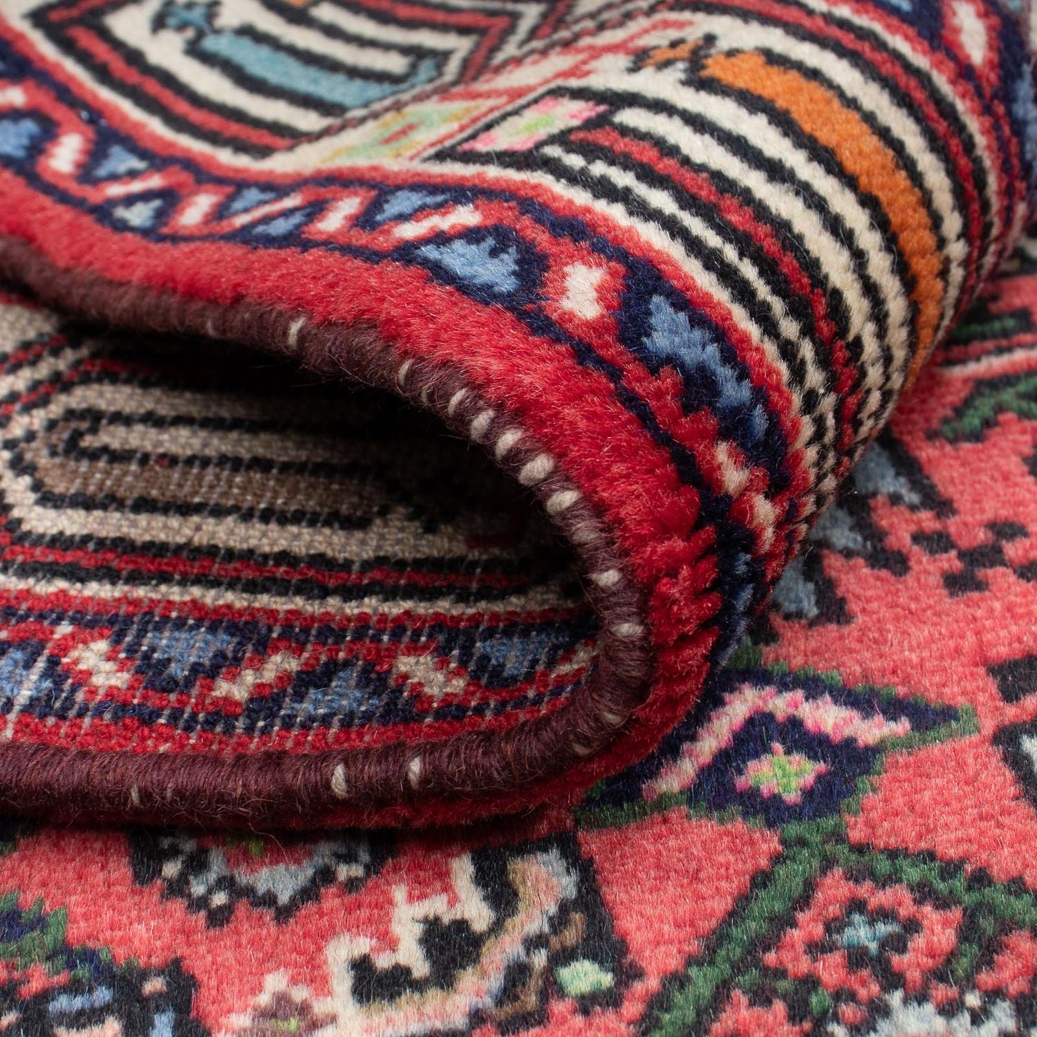 Alfombra persa - Nómada - 125 x 81 cm - rojo