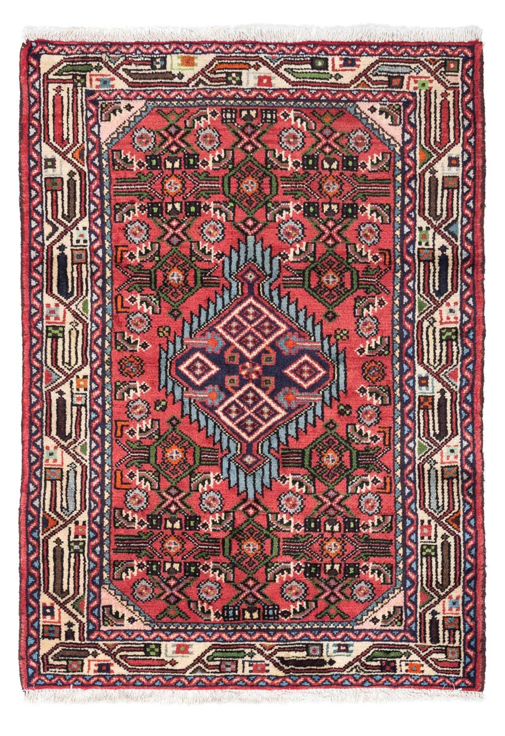 Alfombra persa - Nómada - 118 x 79 cm - rojo