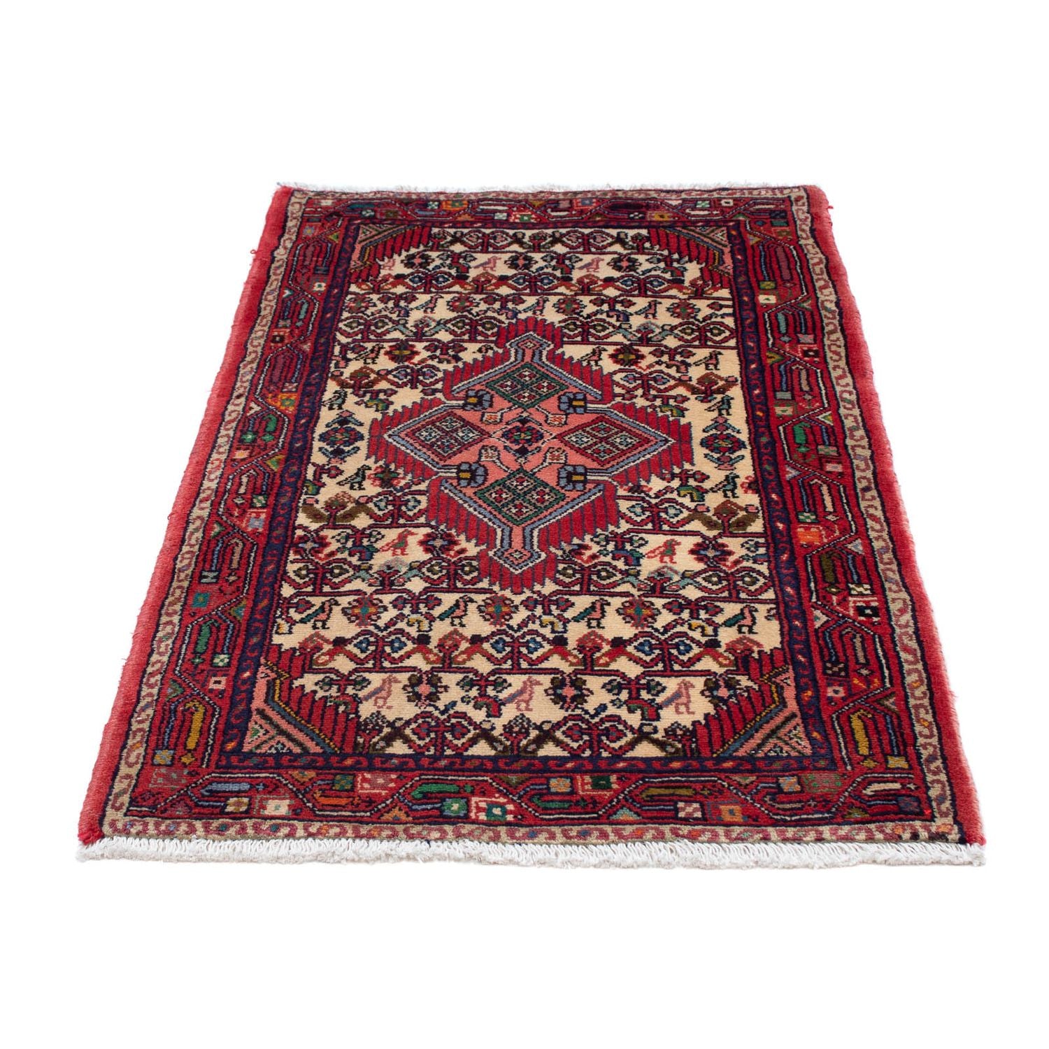 Alfombra persa - Nómada - 126 x 75 cm - beige
