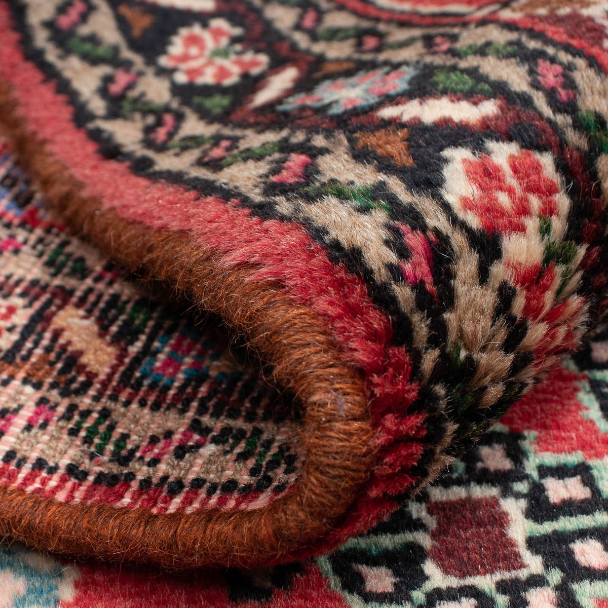 Alfombra persa - Nómada - 133 x 81 cm - rojo