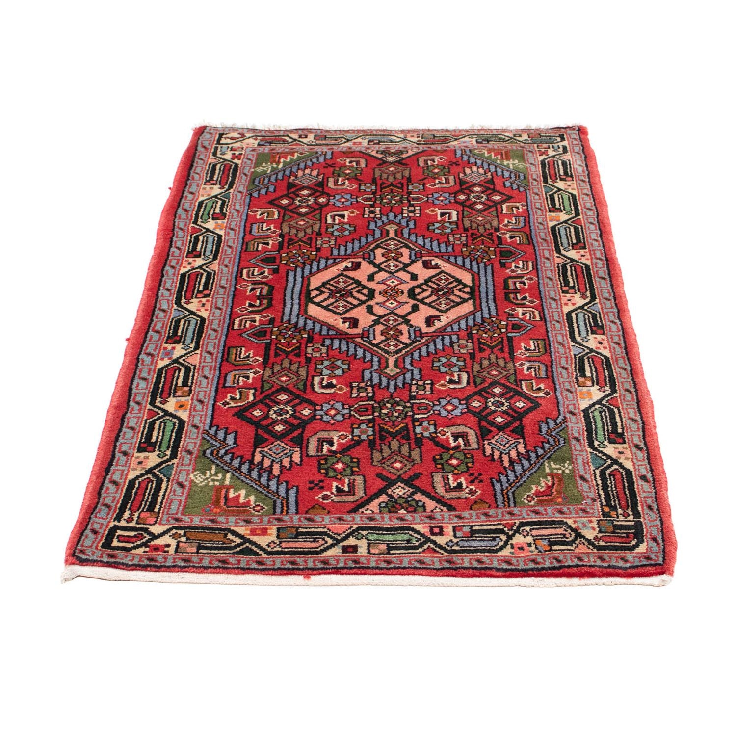 Alfombra persa - Nómada - 127 x 76 cm - rojo
