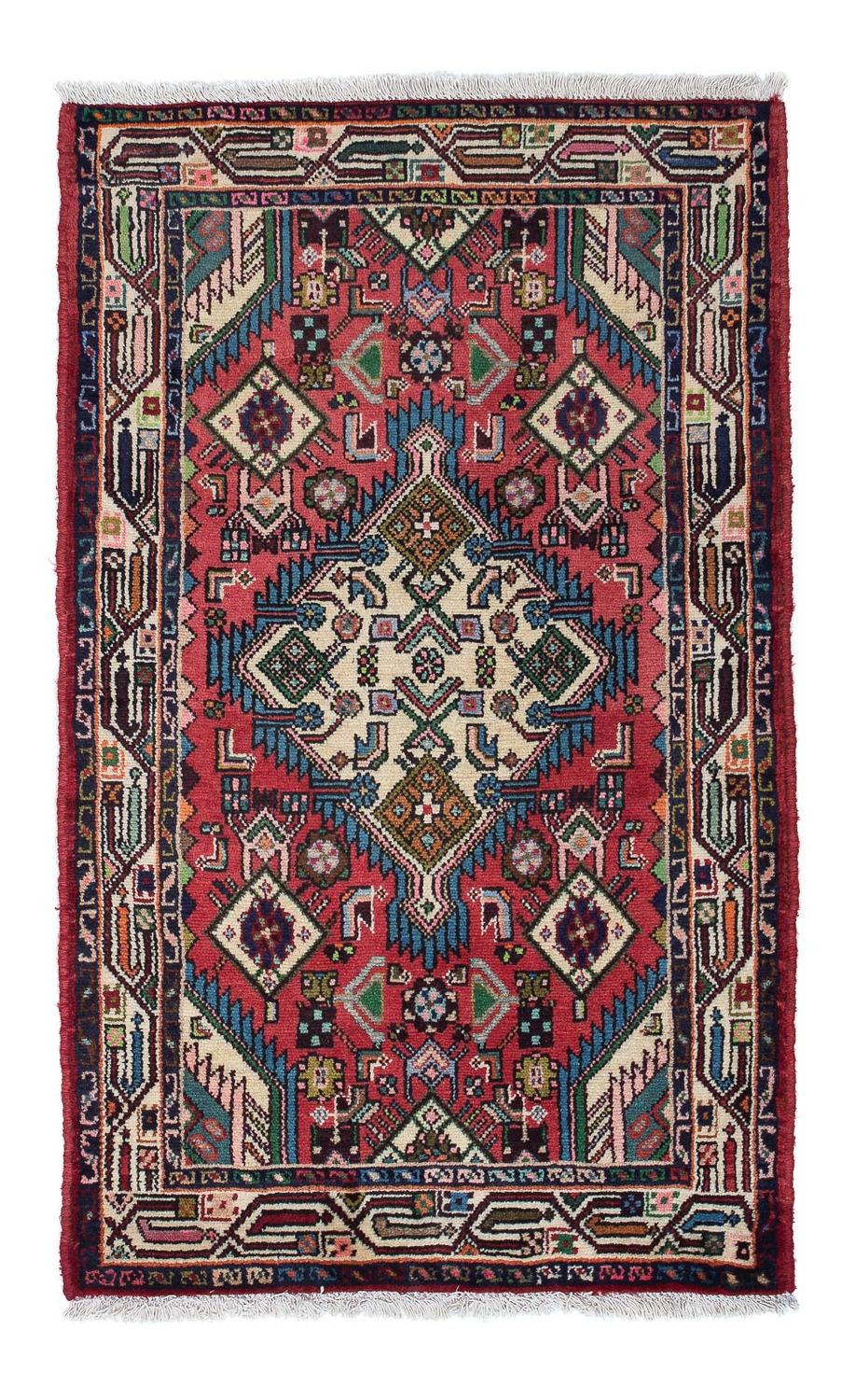 Alfombra persa - Nómada - 125 x 77 cm - rojo