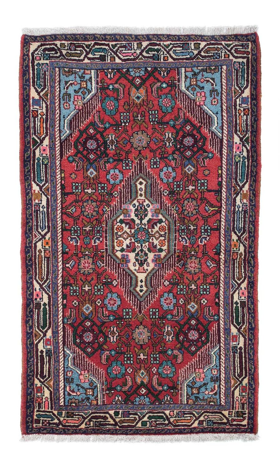 Alfombra persa - Nómada - 133 x 81 cm - rojo