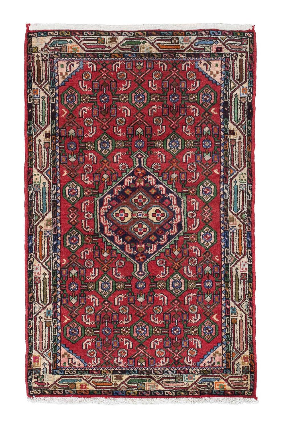Alfombra persa - Nómada - 124 x 78 cm - rojo