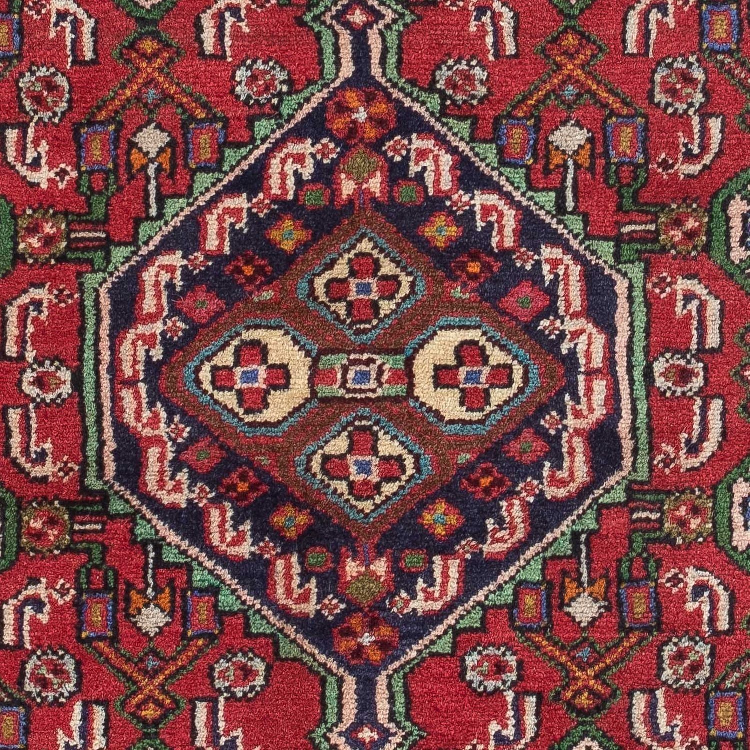 Alfombra persa - Nómada - 124 x 78 cm - rojo