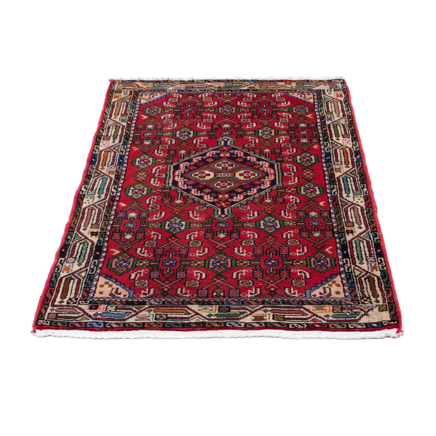 Alfombra persa - Nómada - 124 x 78 cm - rojo