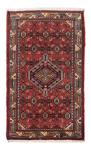 Alfombra persa - Nómada - 131 x 80 cm - rojo