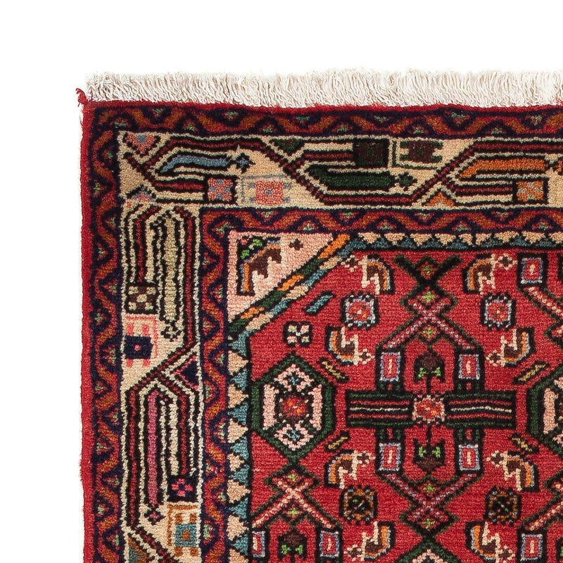 Alfombra persa - Nómada - 131 x 80 cm - rojo