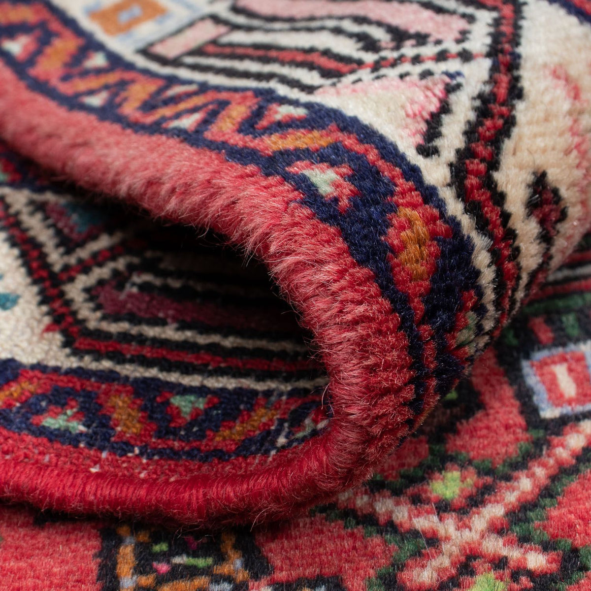 Alfombra persa - Nómada - 131 x 80 cm - rojo