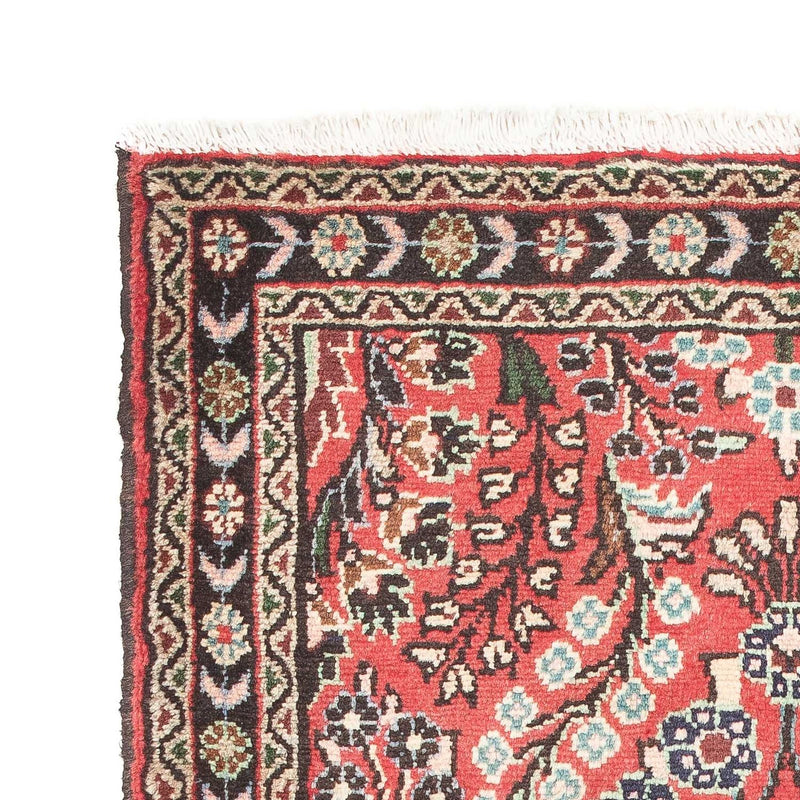 Alfombra persa - Nómada - 133 x 85 cm - rojo claro