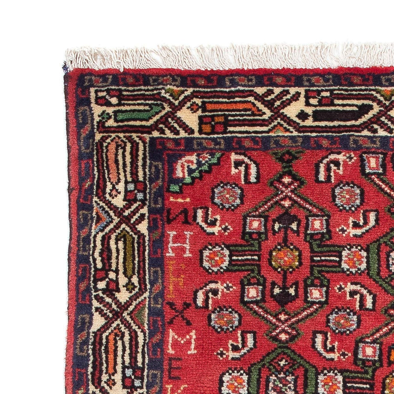 Alfombra persa - Nómada - 132 x 77 cm - rojo